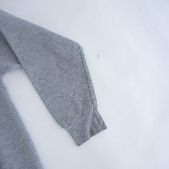 Vintage Jansport Gray Green Embroidered Northern Michigan U Dad Crewneck Sweater - Picture 4 of 9